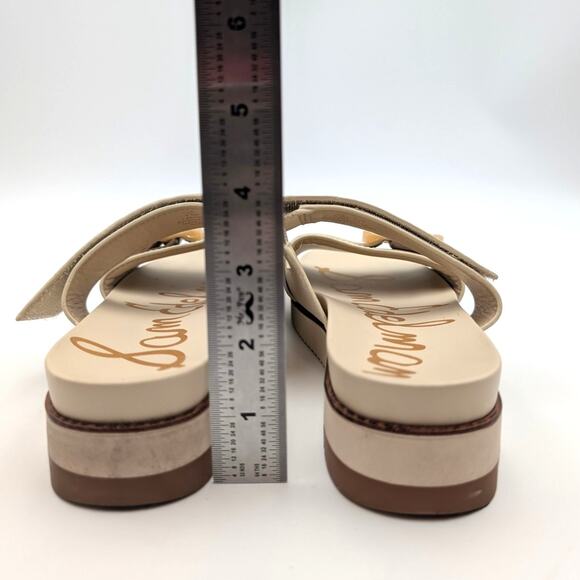 Sam Edelman Adrianna Two-Strap Sandals Women's Modern Ivory Size US6.5M EU36.5 - Picture 4 of 9